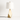 Luminária de Mesa Abajur Moderna Minimalista LED Tecido Metal Jaller - Dourado e Branco / Tecido e Alumínio / Branco Quente (3000K) - ORNE™