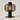 Luminária de Mesa Moderna Minimalista Metal Vidro LED Aura - Marrom / Vidro Incolor - ORNE™