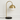 Luminária de Mesa Moderna Minimalista Globo Vidro Metal Desk - Preto e Dourado - ORNE™