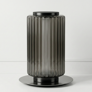 Luminária de Mesa Abajur Moderno Minimalista Vidro Metal LED Column Eoisy — ORNE