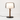 Luminária de Mesa Abajur Moderna Minimalista Vidro Zyn - Branco e Fumê / Ø30x50cm / Vidro, Madeira e Alumínio - ORNE™