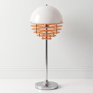 Luminária de Mesa Retrô Metal Acrílico Vidro Cordyline — ORNE