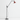 Luminária de Piso Coluna Moderna Minimalista Articulada Tater - Vermelho - ORNE™