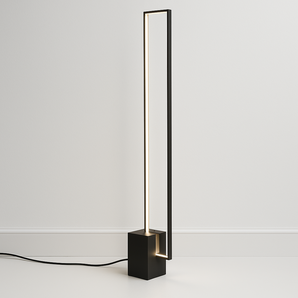 Luminária de Chão Coluna Moderno Minimalista Linear Quadra - Default Title - ORNE™