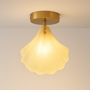 Luminária Plafon Moderna Minimalista Vidro Aisli - Vidro e Alumínio / C / 20x22 - ORNE™