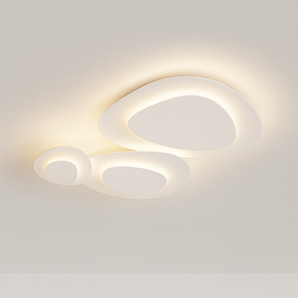 Luminária Plafon Moderna Minimalista LED Metal Acrílico Vasant - 50cm / Branco Quente (3000K) - ORNE™