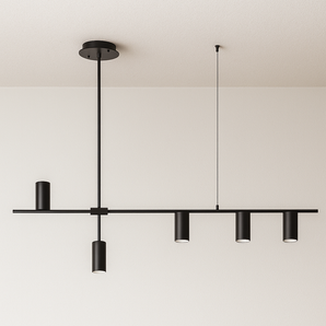 Luminária Pendente Moderno Minimalista Linear Cally - Preto - ORNE™