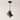Luminária Pendente Moderna Minimalista Metal Óasa - Preto / Alumínio|E27 / Ø12x22 - ORNE™