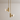 Luminária Pendente Moderno Minimalista Metal Dourado LED Turnstile - Dourado / Branco Quente (3000K) - ORNE™