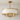 Luminária Pendente Moderna Minimalista Tecido Metal Alfate - Dourado e Branco / Ø70cm - ORNE™