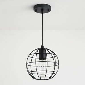 Luminária Pendente Vintage Retrô Industrial Aramado Globe - Default Title - ORNE™