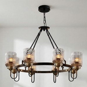Luminária Pendente Industrial Retrô Vintage Vidro Metal Zest — ORNE