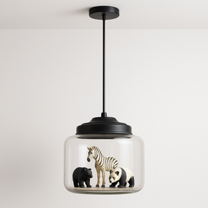 Luminária Pendente Moderna Minimalista Zoo - Preto - ORNE™