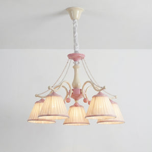Luminária Pendente Infantil Retrô Vintage Metal Tecido Midi — ORNE