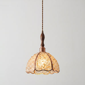 Luminária Pendente Moderno Clássico Vidro Metal Madeira Avenca — ORNE