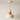 Luminária Pendente Moderna Minimalista Metal Boo - Bege e Laranja / Branco Quente (3000K) - ORNE™