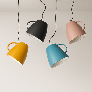Luminária Pendente Moderno Minimalista Colorfull - Amarelo - ORNE™