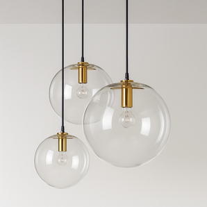 Luminária Pendente Moderno Minimalista Globo de Vidro Bulle - 20cm - ORNE™