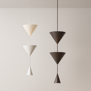 Luminária Pendente Moderna Minimalista Metal LED Avery - Preto / Branco Quente (3000K) - ORNE™