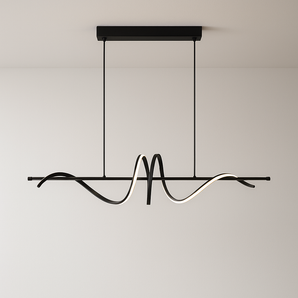 Luminária Pendente Moderna Minimalista Snake - Preto - ORNE™