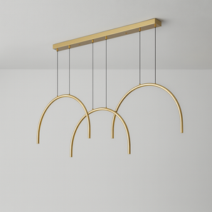 Luminária Pendente Moderna Minimalista LED Metal Surju - 130x33cm / Branco Neutro (4500K) - ORNE™