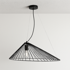 Luminária Pendente Moderna Minimalista Straw Preto - Default Title - ORNE™