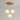 Luminária Pendente Moderna Minimalista Vidro Ardore - Dourado e Incolor / Vidro e Alumínio / B / 3 Lâmpadas / Redondo - ORNE™