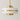 Luminária Pendente Minimalista Vidro Metal Bolvar - Branco e Dourado / Ø30x34cm - ORNE™