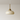 Luminária Pendente Moderna Minimalista Vidro Metal Calizze - Branco e Bronze / Ø20x24cm / Branco Quente (3000K) - ORNE™