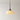 Luminária Pendente Moderna Minimalista Vidro Metal Calizze - Bege e Cromado / Ø20x24cm / Branco Quente (3000K) - ORNE™