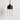 Luminária Pendente Moderno Minimalista Vidro Fixe - Ø13cm / Preto e Incolor - ORNE™