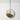 Luminária Pendente Moderno Minimalista Vidro Metal Dourado LED Flagey — ORNE