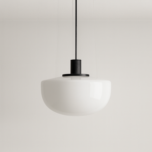 Luminária Pendente Moderno Minimalista Fox - Branco / Ø22cm - ORNE™