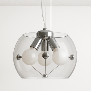 Luminária Pendente Moderna Minimalista Vidro Mex - Ø30cm - ORNE™