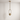 Luminária Pendente Moderna Minimalista Metal Vidro Halaro - Dourado / Ø12x150cm - ORNE™