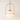 Luminária Pendente Moderna Minimalista Vidro Metal Haloé - Dourado e Branco / Ø21,1x126cm - ORNE™