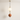 Luminária Pendente Moderna Minimalista Vidro Metal Jongin - 1 Lâmpada / Laranja / Branco Quente (3000K) - ORNE™