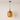 Luminária Pendente Moderna Minimalista Metal Vidro Khao - Âmbar / Ø24,5cm - ORNE™