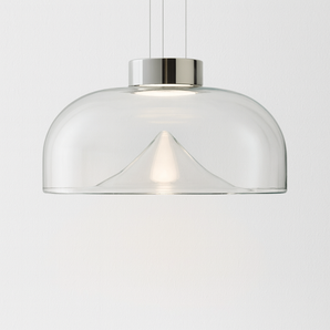Luminária Pendente Moderno Minimalista Vidro Metal LED Aella