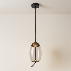 Luminária Pendente Moderna Minimalista Bone - Cinza - ORNE™