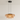 Luminária Pendente Moderna Minimalista Vidro LED Clove - Âmbar / 2 camadas / 45cm / Branco Quente (3000K) - ORNE™