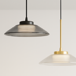 Luminária Pendente Moderna Minimalista LED Vidro Salt - Incolor / Dimerizável (3000K-6000K) - ORNE™