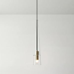 Luminária Pendente Moderno Minimalista Vidro Metal LED Sion — ORNE