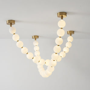 Luminária Pendente Moderno Minimalista Vidro Metal Globos LED Marolles — ORNE