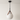 Luminária Pendente Moderna Minimalista Metal Vidro Nipro - Branco / Ø24.5cm / 110V - ORNE™