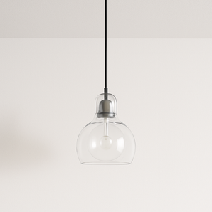 Luminária Pendente Moderno Minimalista Vidro Sienna - Incolor / Ø11cm - ORNE™