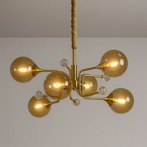 Luminária Pendente Moderna Minimalista Athena - Âmbar - ORNE™
