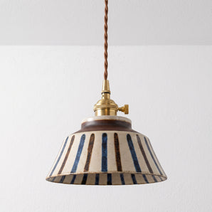 Luminária Pendente Retrô Vintage Cerâmica Metal Deva — ORNE