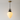 Luminária Pendente Minimalista Vidro Chamber - Ø22x38cm / Preto - ORNE™