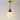 Luminária Pendente Minimalista Vidro Chamber - Ø22x38cm / Marrom - ORNE™